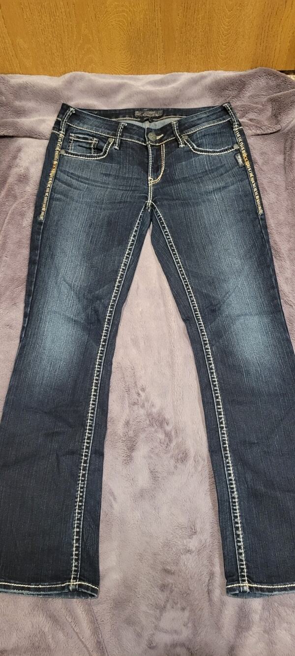 Silver Jeans Co Aiko Bootcut Jeans Womens 29x31 Dark Wash Western Y2K Cowgirl